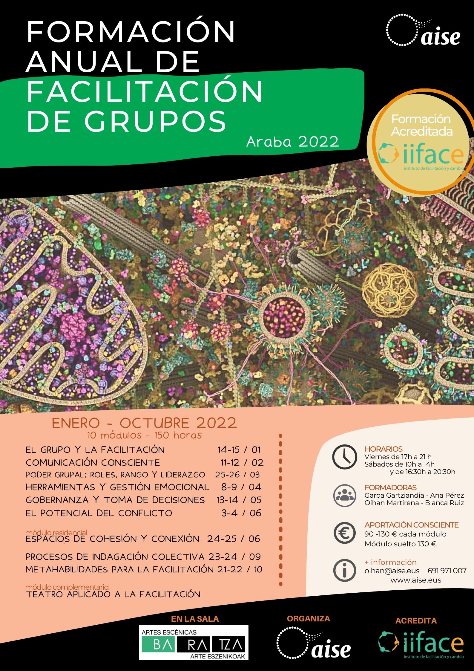 formación anual de FACILITACIÓN DE GRUPOS