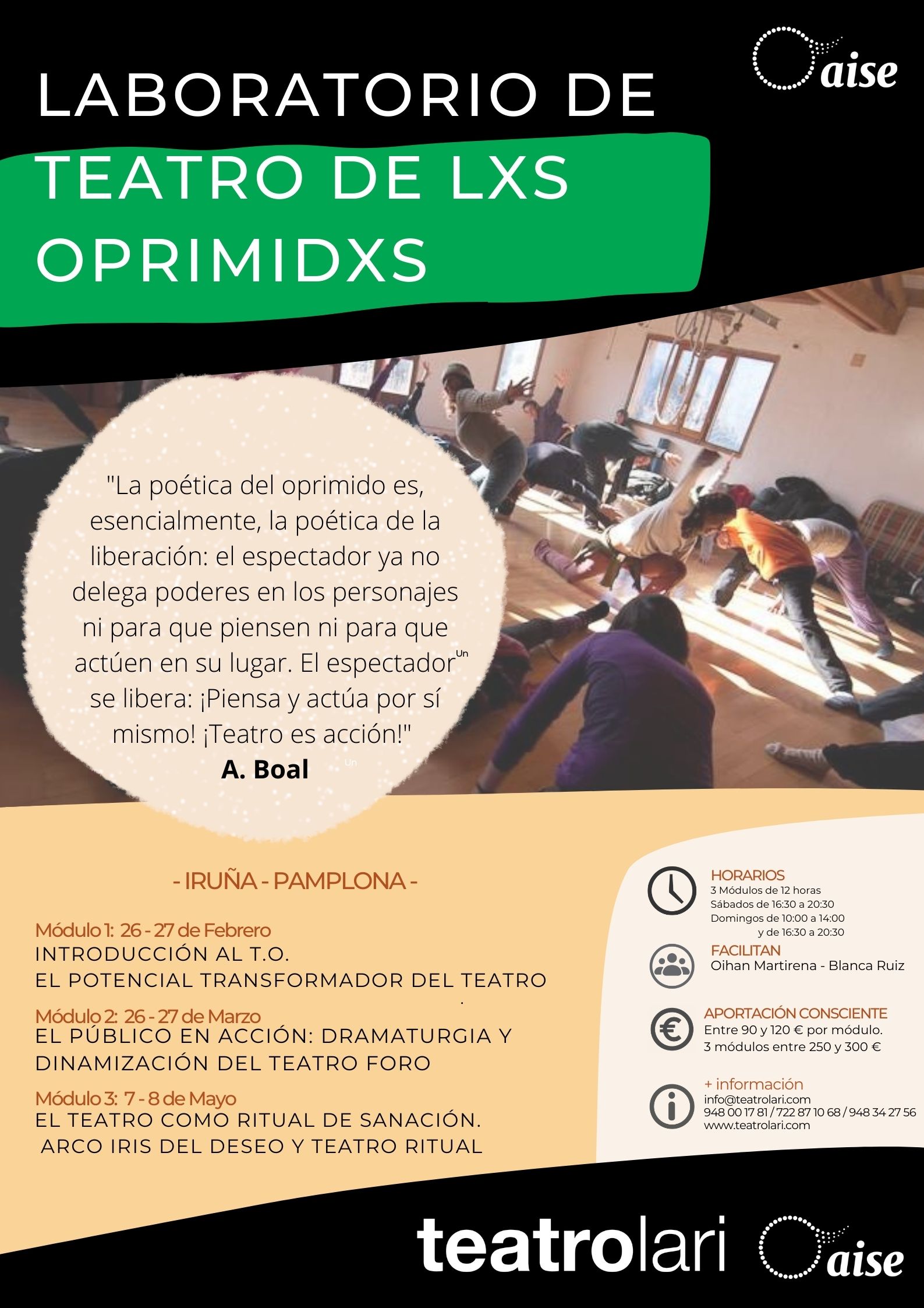 Cartel TEATRO DE LAS OPRIMIDAS(1)